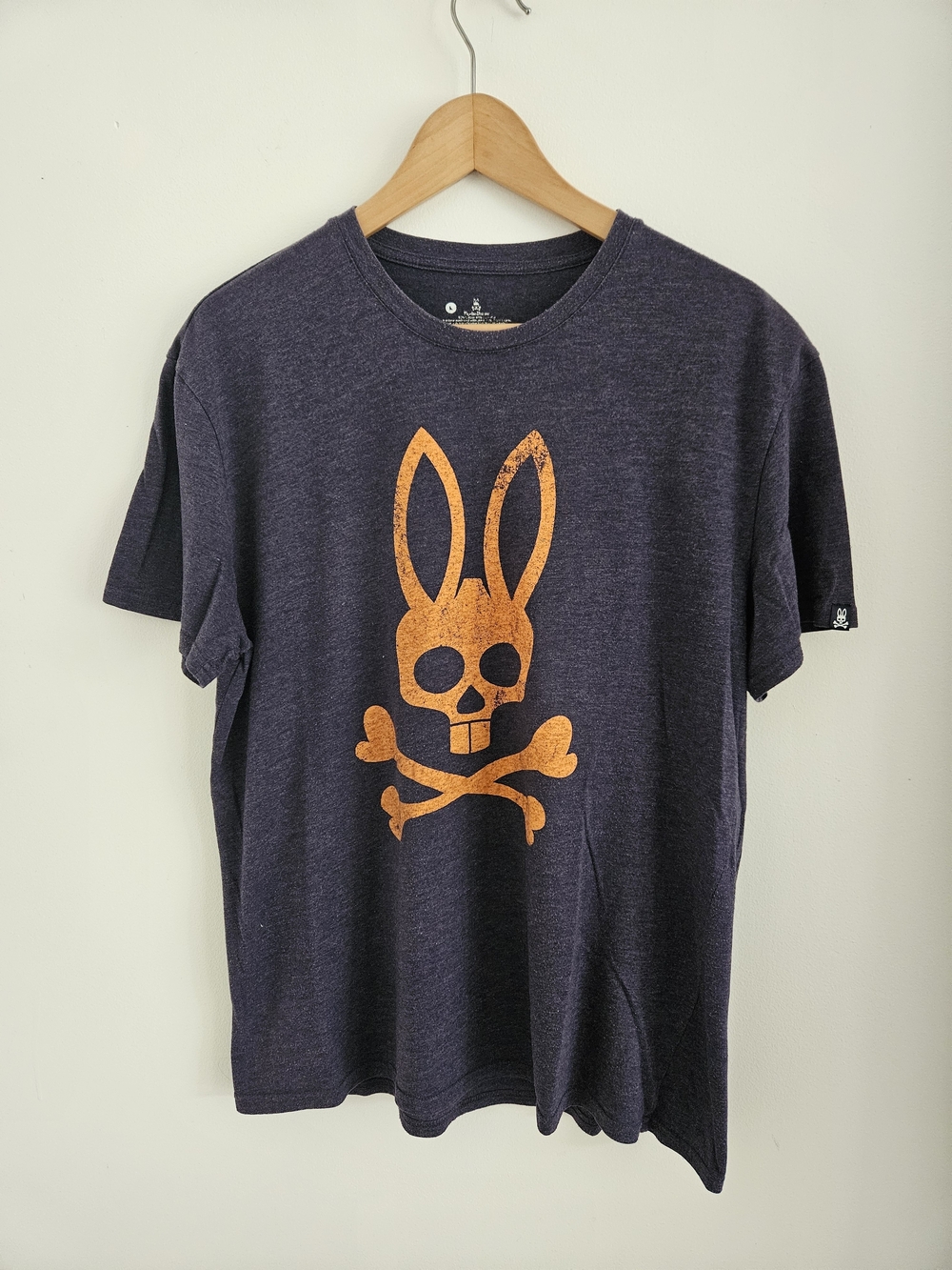 Psycho Bunny T Shirt Mens Large Big Logo Navy Blue